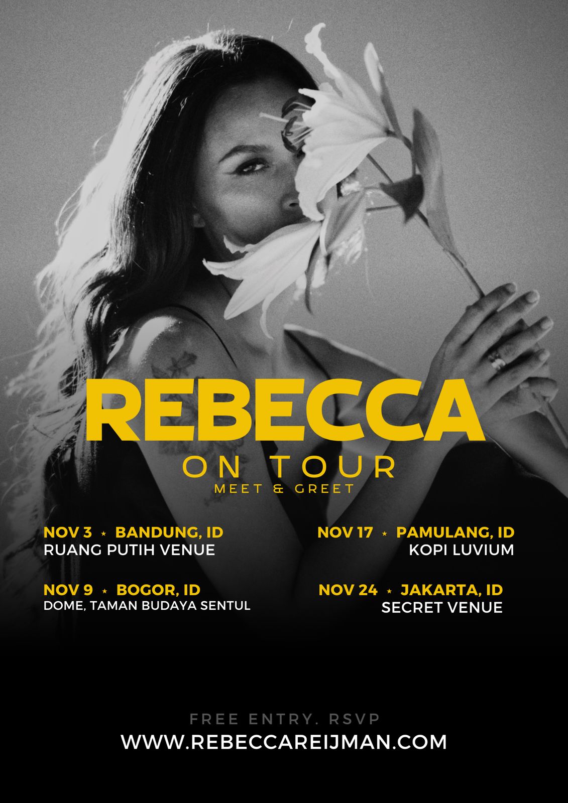 Rebecca Reijman - Tour and Meet and Greet