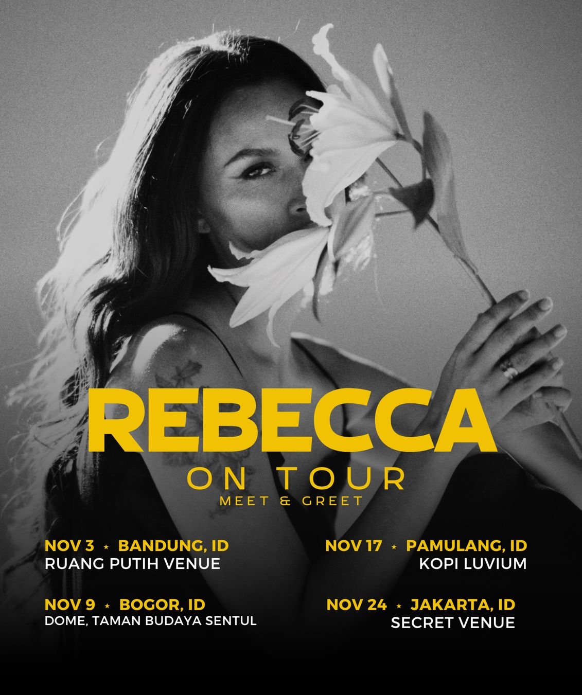 Rebecca Reijman - Tour and Meet and Greet - November 2024